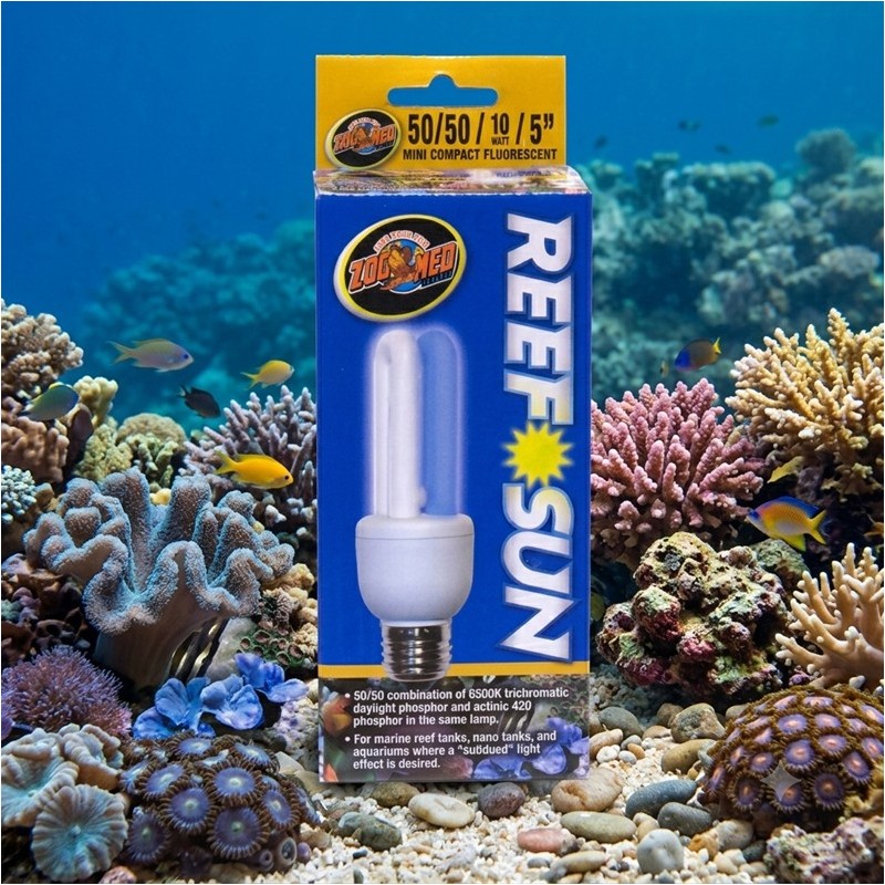 ZM LAMPE AQUARIUM REEFSUN 50/50 MINI COMPACT FLUOR 10W  [RL-CF1E]