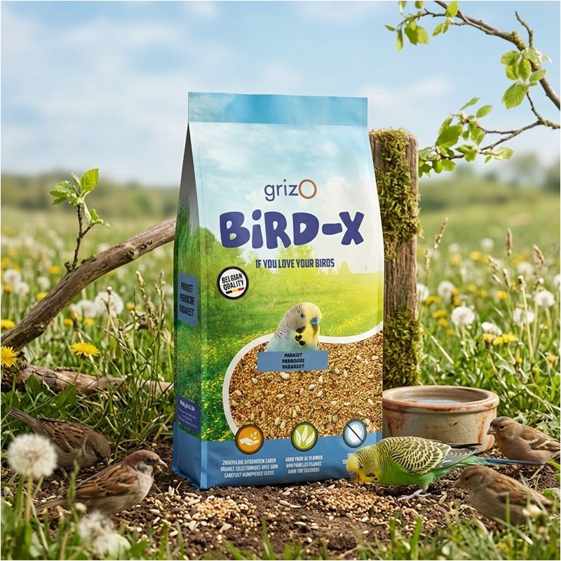 BIRD-X MÉLANGE PERRUCHE + CARDY - 1KG