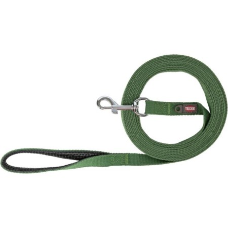 Laisse à pister en coton 5m x 20mm | Olive | Dragonne doublée