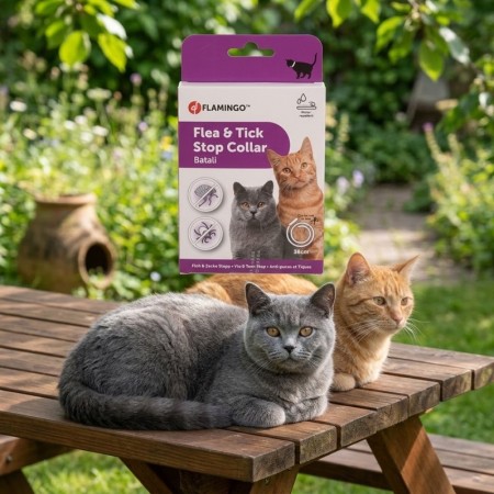 COLLIER ANTIPARASITES - CHAT - STOP - PUCES/TIQUES