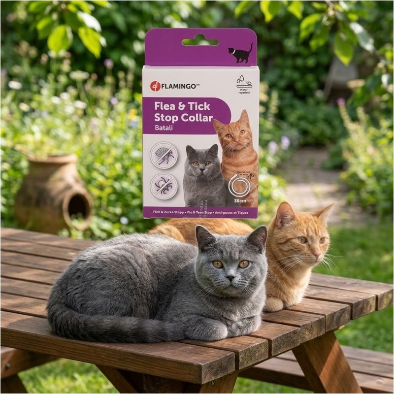COLLIER ANTIPARASITES - CHAT - STOP - PUCES/TIQUES