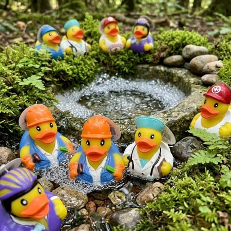 CANARD DE BAIN EN VINYLE BUBBLY