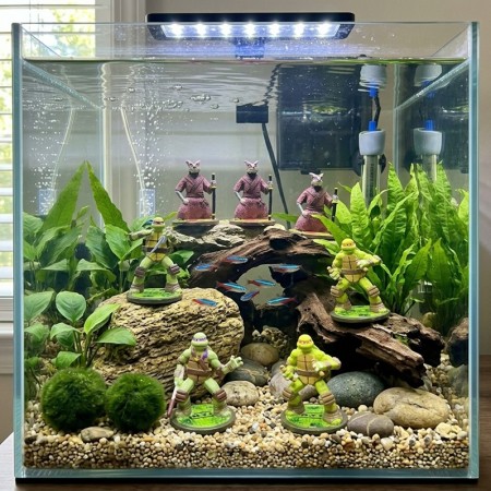 TORTUES NINJA - DECO AQUARIUM - 7CM