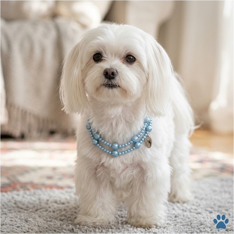COLLIER DE PERLES BLEUES - MEDIUM