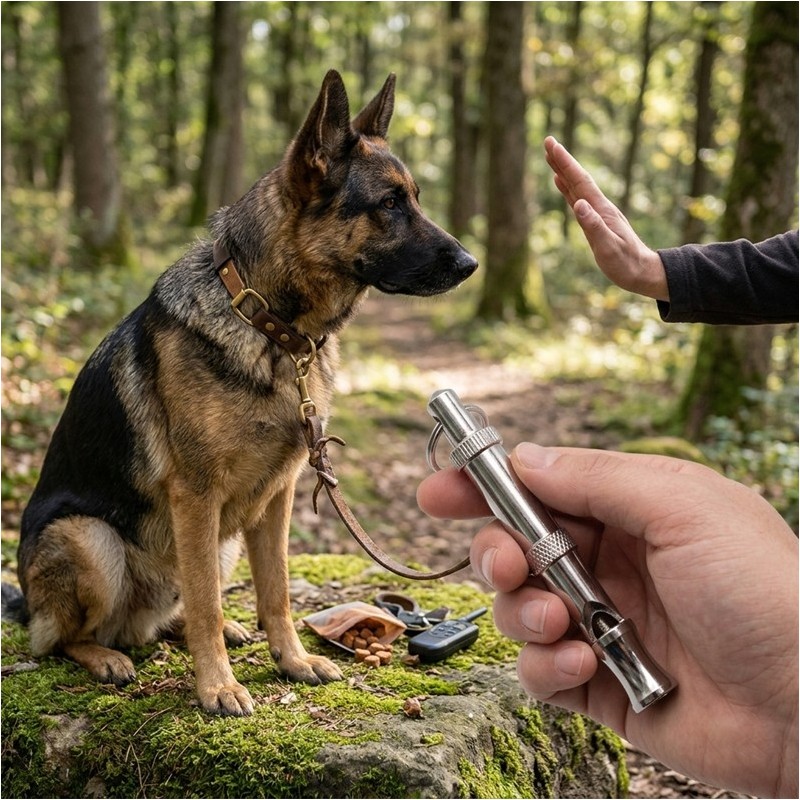 SIFFLET POUR CHIEN HAUTE FRÉQUENCE MOINS - 200 M