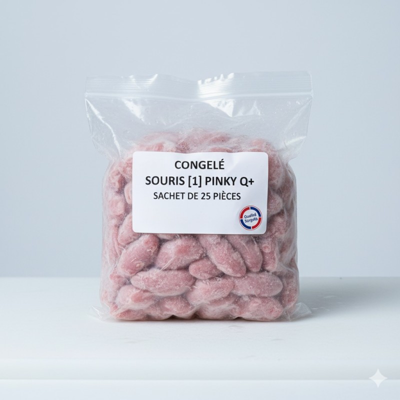 CONGELE - SOURIS [1] PINKY Q+ (SACHET DE 25 PIÈCES)