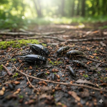 GRILLONS NOIRS - T8 - ADULTE - 23 P