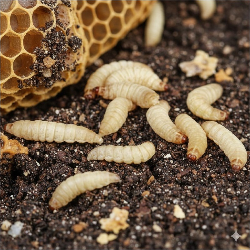 TEIGNE DE RUCHE DANS LA SCIURE - 40 À 50 P