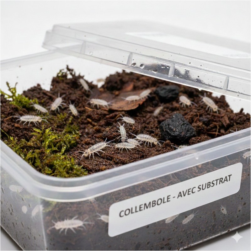 COLLEMBOLES - BOÎTE AVEC SUBSTRAT