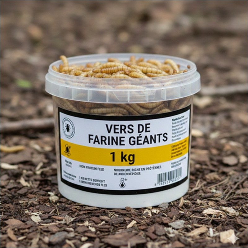 VERS DE FARINE GÉANT - 1KG