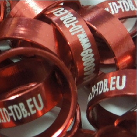 BAGUE FERMÉE RAPACE - 14 -  IDENT. INTERNATIONALE N°  UNIQUE