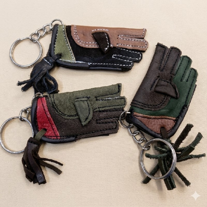 PORTE-CLEF GANT FAUCONNERIE MINIATURE