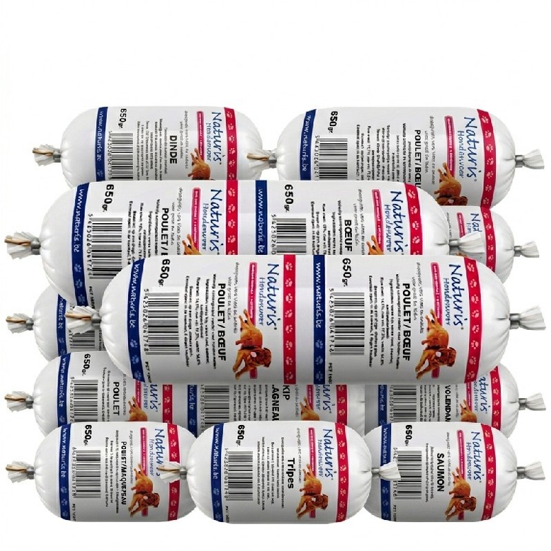 VIANDE DE CONSERVATION - POULET/BOEUF NATUREL - 650GRS