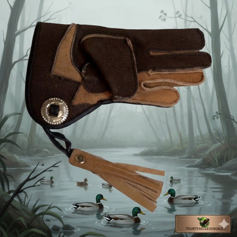 GANT CUIR SUEDE [2] TAILLE 2 - ENFANT - MARRON /  CAMEL