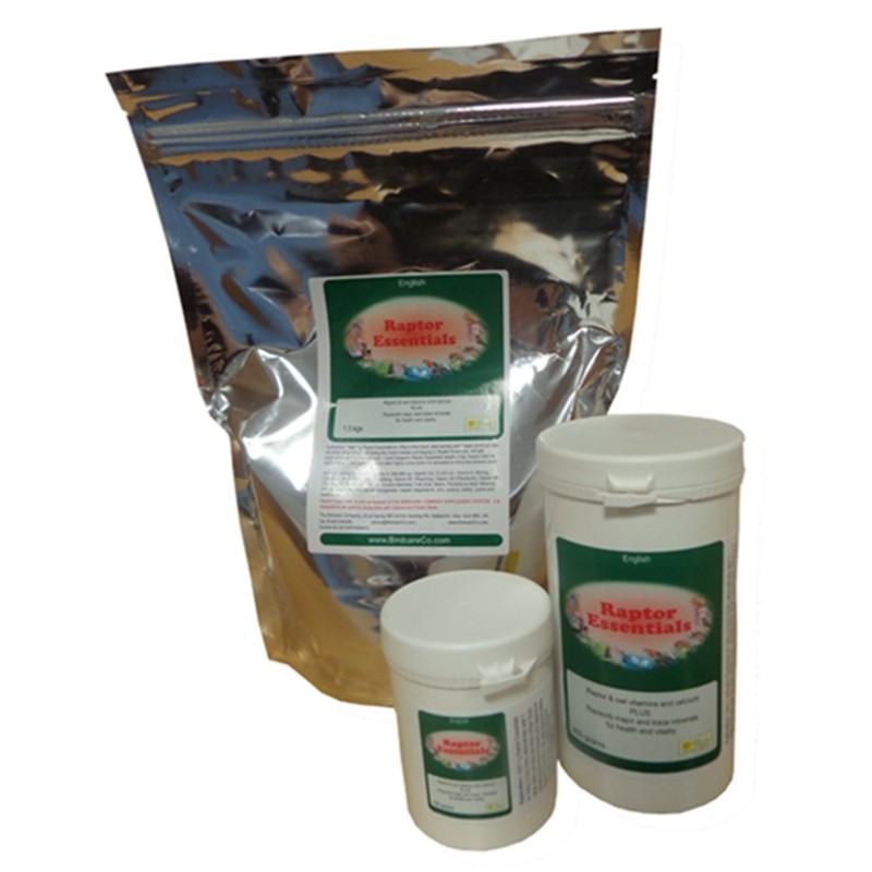 Raptor Essentials 100g - Complément vitamines minéraux rapaces - Base calcium