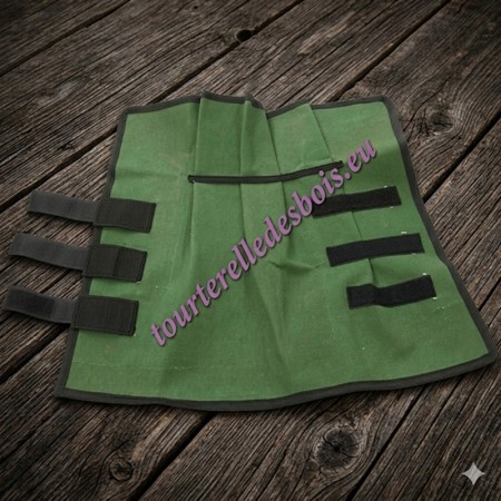 Veste de maintien pour rapace verte avec Velcro - Taille Small - Sécurité fauconnier