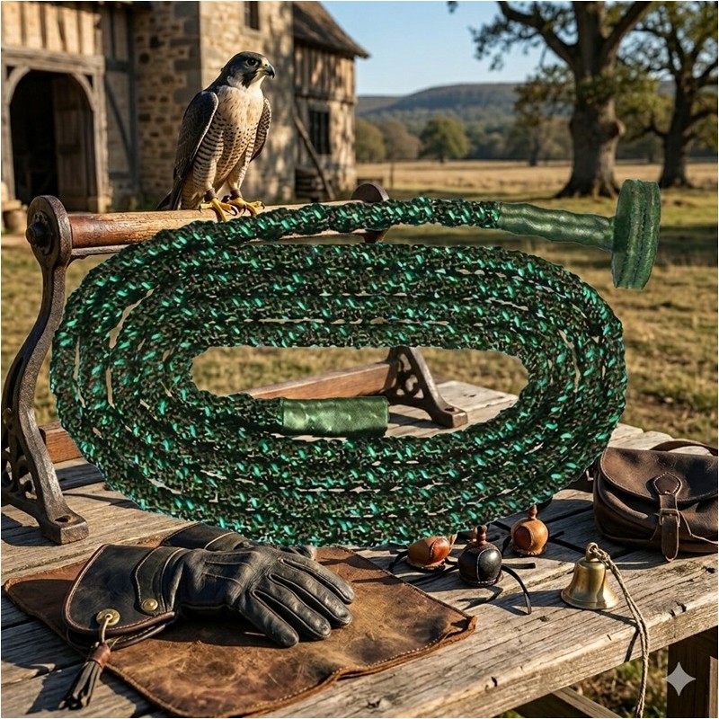 LONGE TRESSÉE AVEC BOUCLE 1.20 MÈTRE - XL