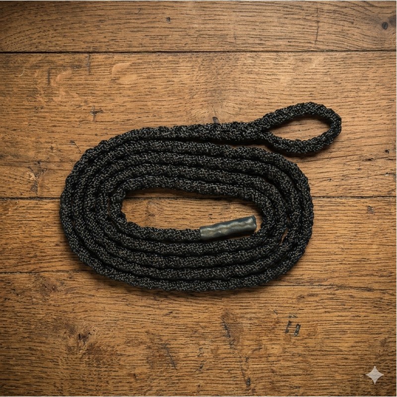 LONGE TRESSÉE AVEC BOUCLE 1.20 MÈTRE -STANDARD