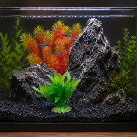 PLANTE ORANGE ET ROUGE 20 CM