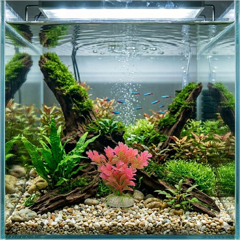 PLANTE PLASTIC ROSE 15 CM