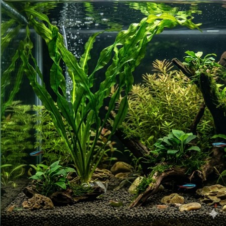 PLANTE VERTE APONOGETON 30 CM