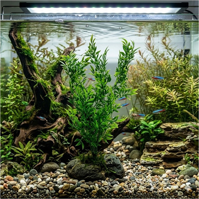 PLANTE FEUILLUE VERTE 30 CM