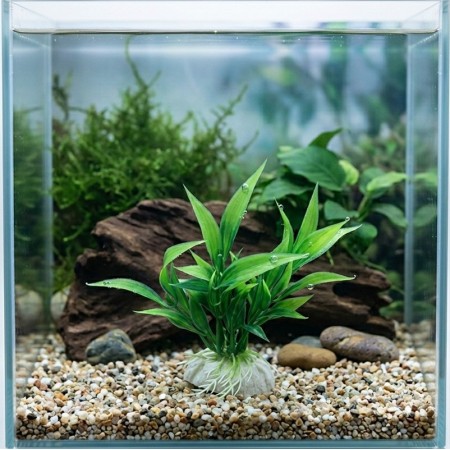 PLANTE PLASTIC VERT SAGITTARIA 10 CM
