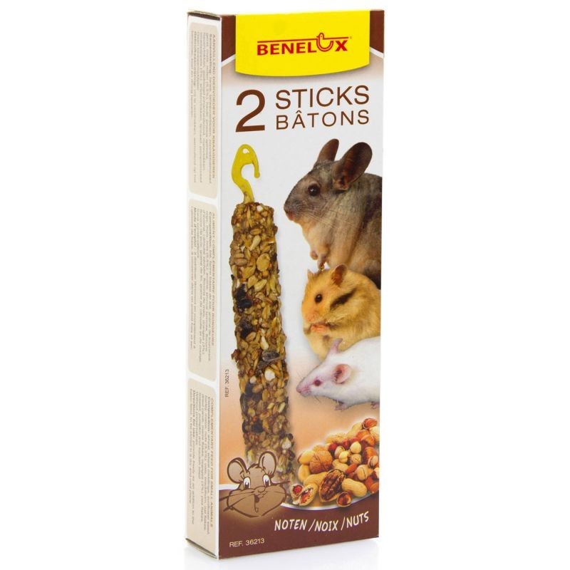 BATONNETS RONGEURS NOISETTES - 2X55GRS