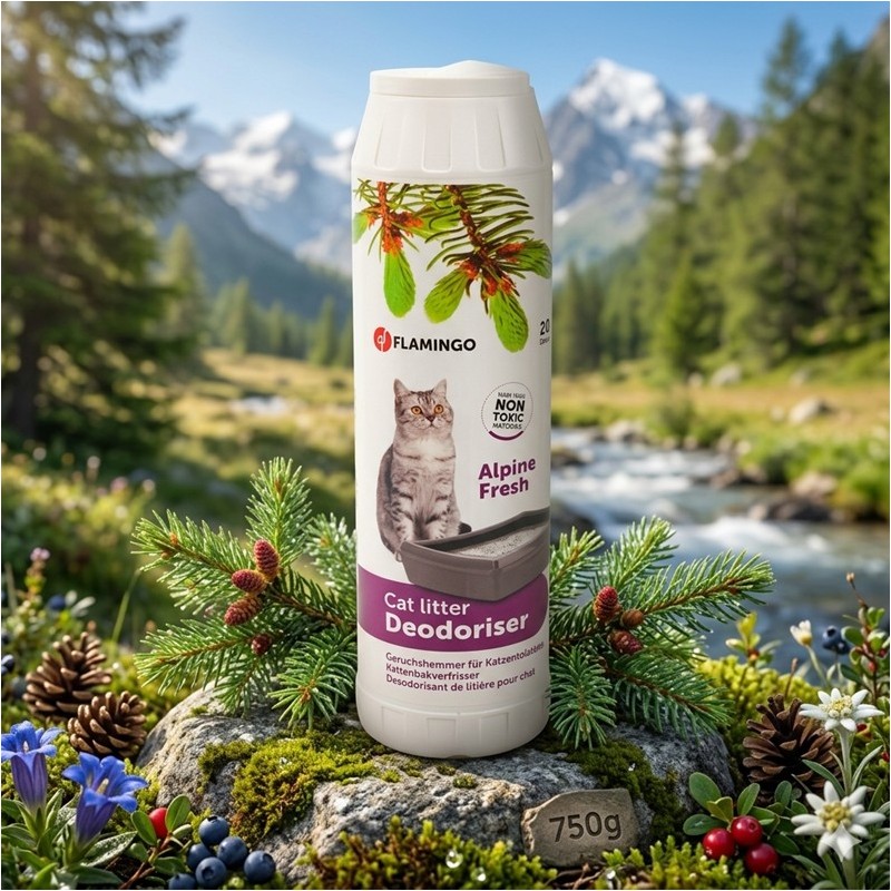 DEO LITIÈRE CHAT - SENTEUR - ALPINE FRESH - 750GRS